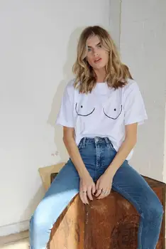 

Boobs T-Shirt Breast Tee Womens Titties Tshirt Tits Tee Graphic T Shirt