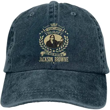 

Jackson Browne Denim Hat Retro Fashion Can Adjust Denim Cap Baseball Cap Unisex Black