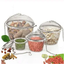 1 шт. ситечко для чайных листьев из нержавеющей стали чайный шарик для заварки устройства для заваривания травяных специй безопасный блокирующий фильтр кухонный деформационный инструмент