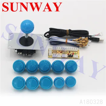 

Diy arcade game kit hot sell arcade game set USB Encoder To PC Arcade Sanwa Joystick DIY Kit USB Encoder To PC Arcade Mame