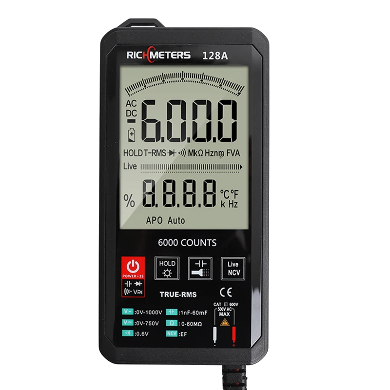 Multimeter Touch Sensitive Resistance Tester Professional NCV Capacitance Pocket Type Intelligent Scanning Tools 618C | Инструменты