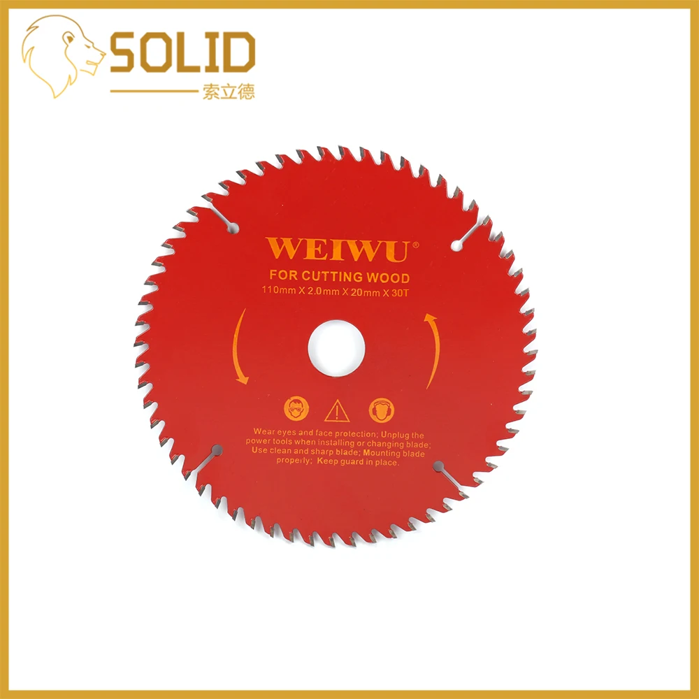 

110mm Carbide Circular Saw Blade Wood Cutting Blade Round Wheel Discs for Woodworking Cutting Bore 20mm