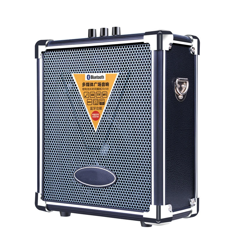 

GELANG Q70BT Portable Outdoor Speaker Square Plaza Dance Party Music Player Clock LED TF Card Wireless Bluetooth Subwoofer