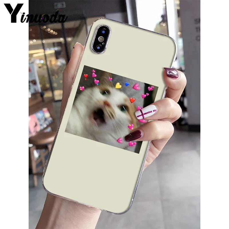 A13 Yinuoda очень милый кот собака мультфильм розовый в форме сердца YOU& ME мягкий чехол для телефона iPhone 8 7 6S Plus 5 5S SE XR X XS MAX 10 - Цвет: A13