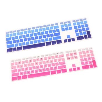 

Laptop Keyboard Protector Film For IMac Wired USB Keyboard A1243 Pink+Blue