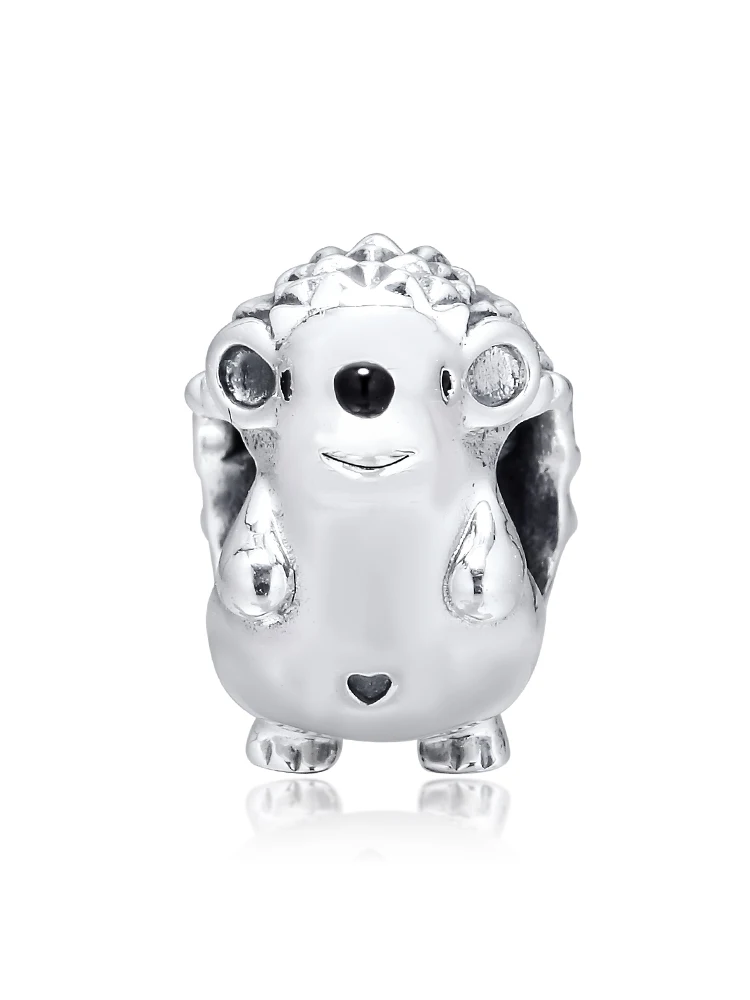 DIY Подходит для Pandora шармы браслеты Ежик бусины стерлингового серебра 925-ювелирные изделия