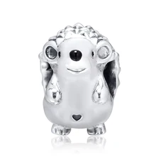 DIY Подходит для Pandora шармы браслеты Ежик бусины стерлингового серебра 925-ювелирные изделия