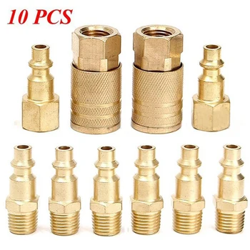 

Tool Connector Replace Parts 10Pcs Kit Set 1/4 inch Air Hose Connecting