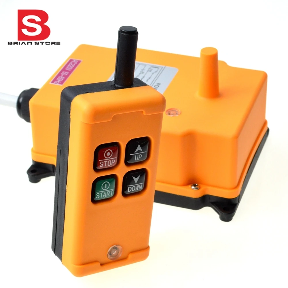 

1 Transmitter 4 Channels 1 Speed Control Hoist industrial wireless Crane Radio Remote Control System OBOHOS