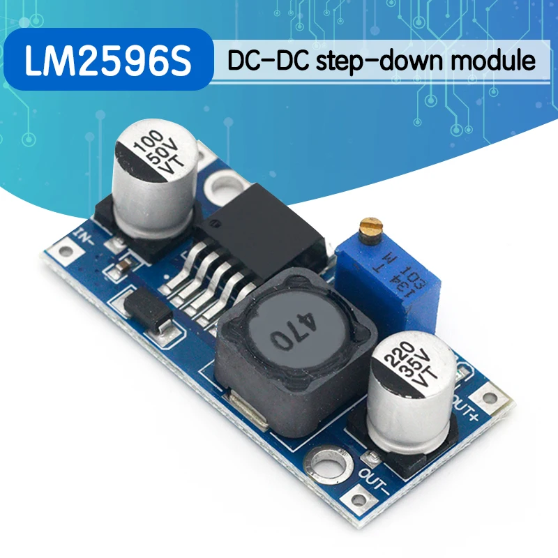 Регулируемый понижающий модуль питания LM2596s 3 А регулятор напряжения 24 В 12 5
