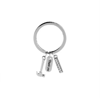 

Picture of Color Creative Key Ring Ruler Hammer Wrench Gadget Combination Car Motorcycle Keychain