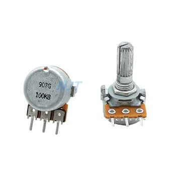 

1pc RK163 3Pin ALPS 16type potentiometer Single Unit 100KB Audio Amplifier Volume Rotary Potentiometer B100K