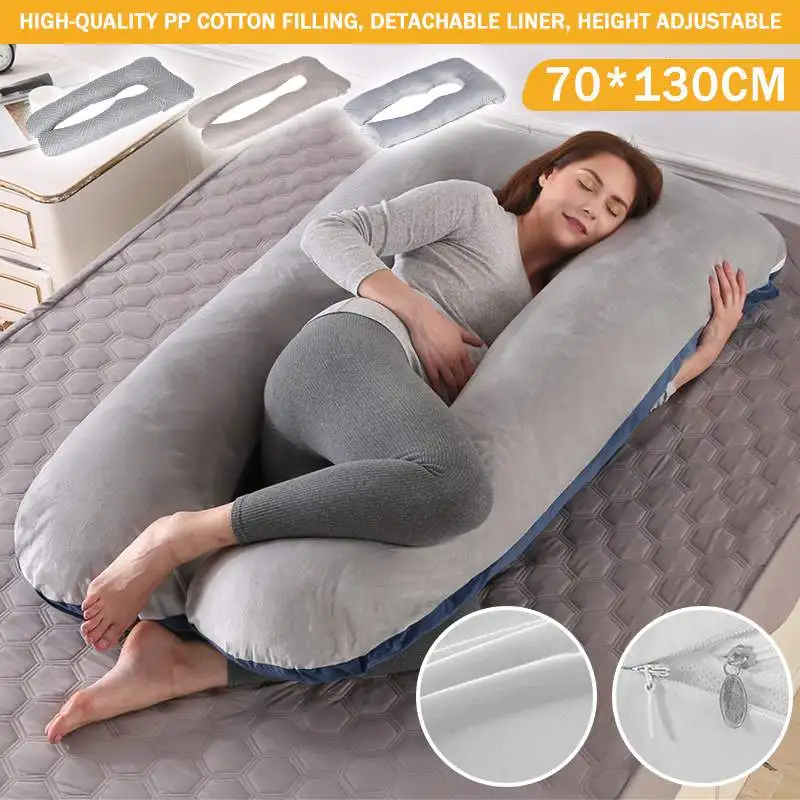 Pregnancy Pillow Side Sleeper Pregnant Women Bedding Full Body Ushape Cushion Long Sleeping