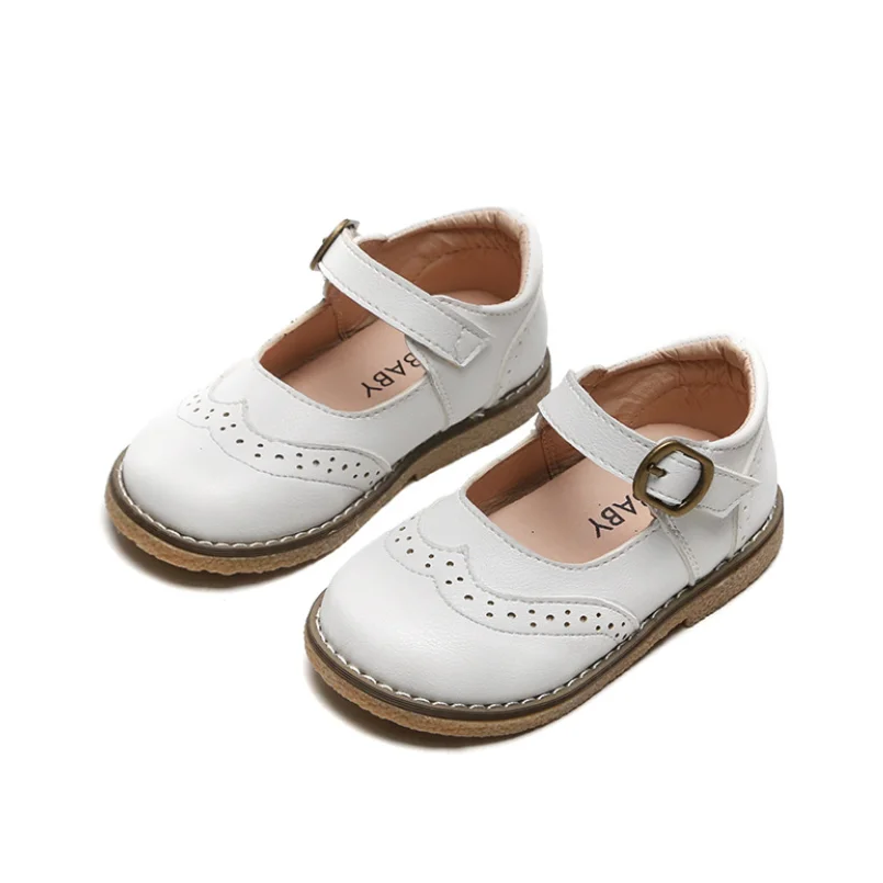 Zapatos escolares de princesa para niñas, zapatillas informales de vestir  de cuero plano para fiesta, color rosa y negro, novedad de 2021|Zapatos de  cuero| - AliExpress