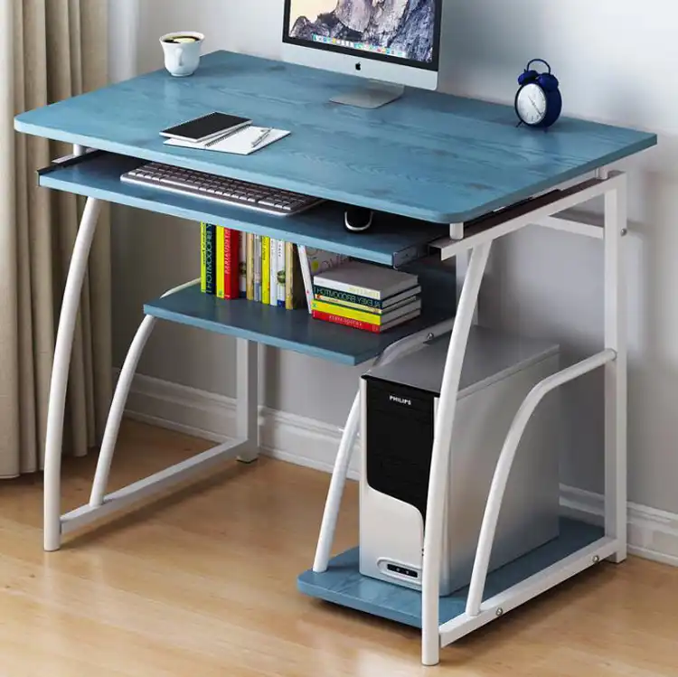 Tempered glass computer desk home office simple modern desk desktop