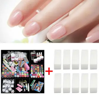

Professional Nail Art Acrylic Powder Liquid Primer Tips Practice Creative Diy Tools Kit