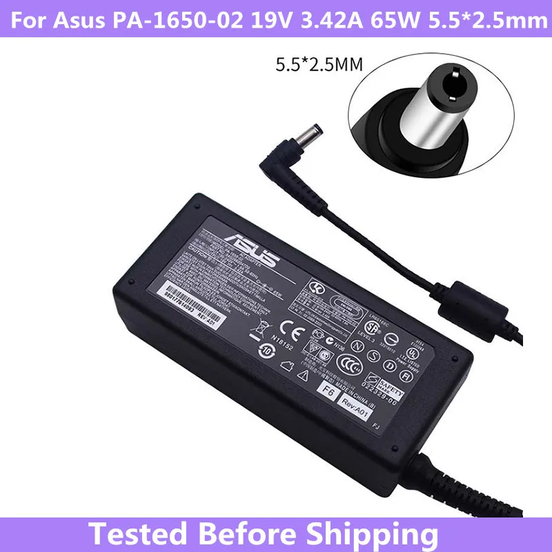 

For Asus PA-1650-02 19V 3.42A 65W 5.5*2.5mm AC Original Power Charger adapter For Asus Laptop Universal Power Charger Adapter