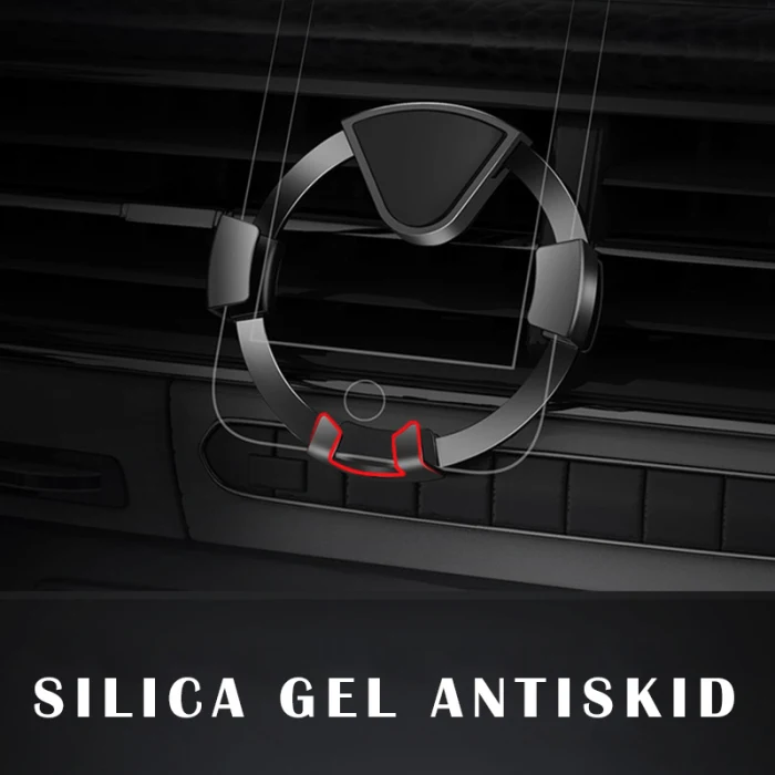 Air Vent Mobile Phone Mount Hands Free Round Gravity Car Phone Holder Cradle NJ88