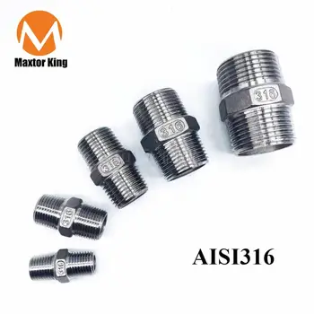 

MK AISI316 2.5” BSP Male to Male Thread Hex Nipple Threaded Reducer Pipe Fitting