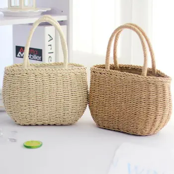 

Straw Bags for Women 2019 Summer Rattan Bag Handmade Woven Beach Bag Bohemia Bali Handbag bolsos mimbre