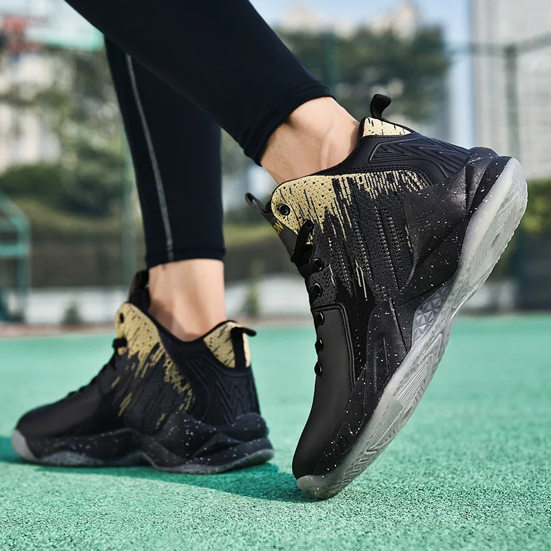 Уличная Мужская баскетбольная обувь; zapatillas hombre Deportiva; высокие мужские Ботильоны; кроссовки для тренировок; спортивная обувь