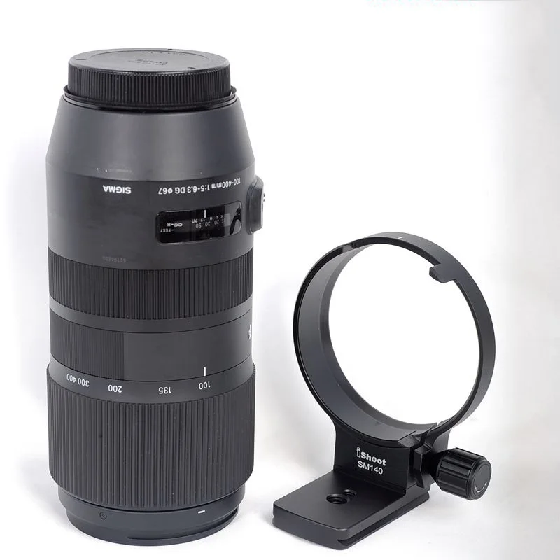 iShoot Tripod Mount Ring for Sigma 100-400mm f5-6.3 DG OS HSM Contemporary-Canon EF/Nikon F Mount  Lens Collar IS-SM140