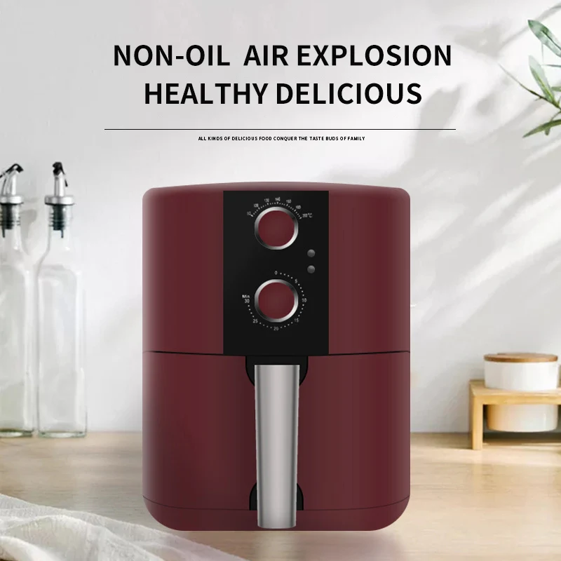 US $149.12 4L Multifunction Air Fryer Chicken Oil Free Air Fryer Digital LED Touch Screen Timer Temperature Control Power Air Fryer