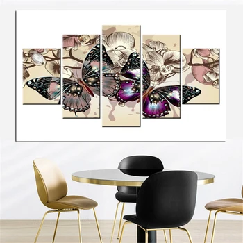 

GATYZTORY Diamond Mosaic Butterfly Multi-picture Combination Full Squares Embroidery Cross Stitch Painting Art Gift 5pcs / set
