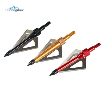 

6PCS Hunting Triple Blade Crossbow Arrowhead 3 Blade Mechanic Hunting Broadheads for Archery Arrows & Crossbow Bolts
