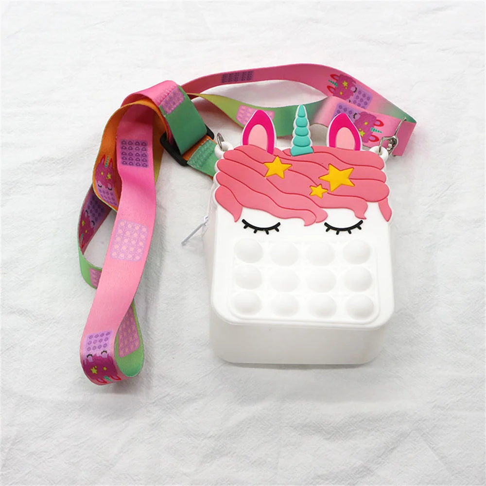 Fashion Unicorn Fidget Toys Bag Push Pop Bubbles Kawaii Wallet Bag Coin Purse Silicone Antistress Figet Sensory Toy For Girls Fashion Unicorn Fidget Toys Bag Push Pop Bubbles Kawaii Wallet Bag Coin Purse Silicone Antistress Figet Sensory Toy For Girls