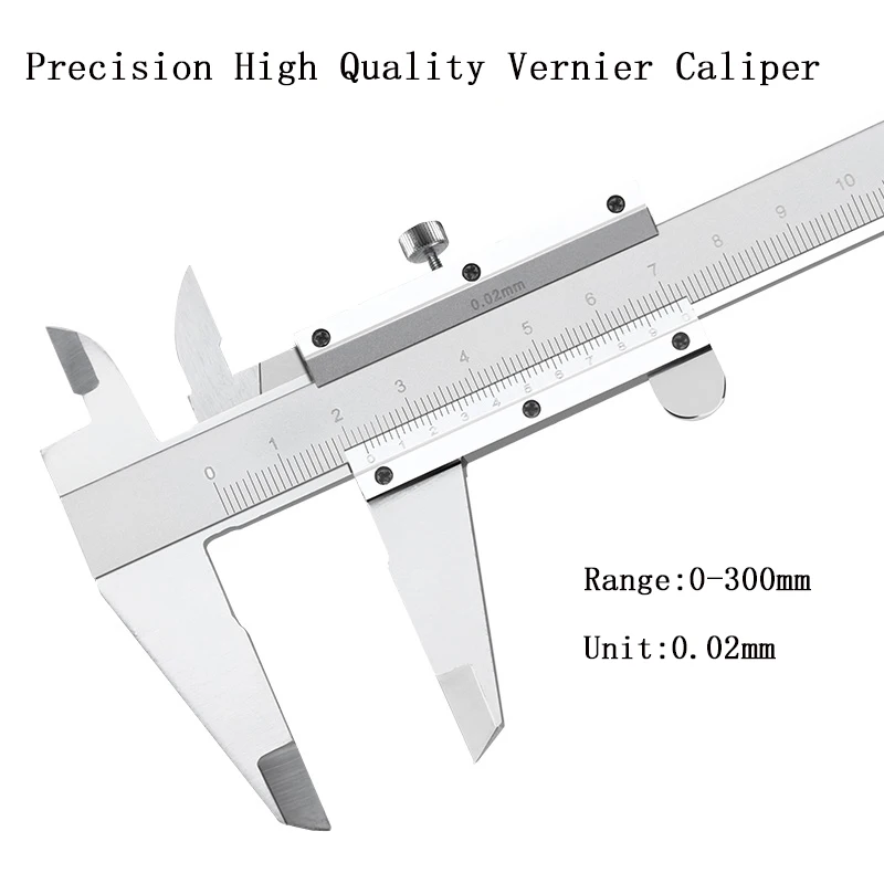

GANCHUN 0-150mm/300mm Stainless Steel Vernier Caliper Measuring Tools Metal Calipers Gauge Micrometer
