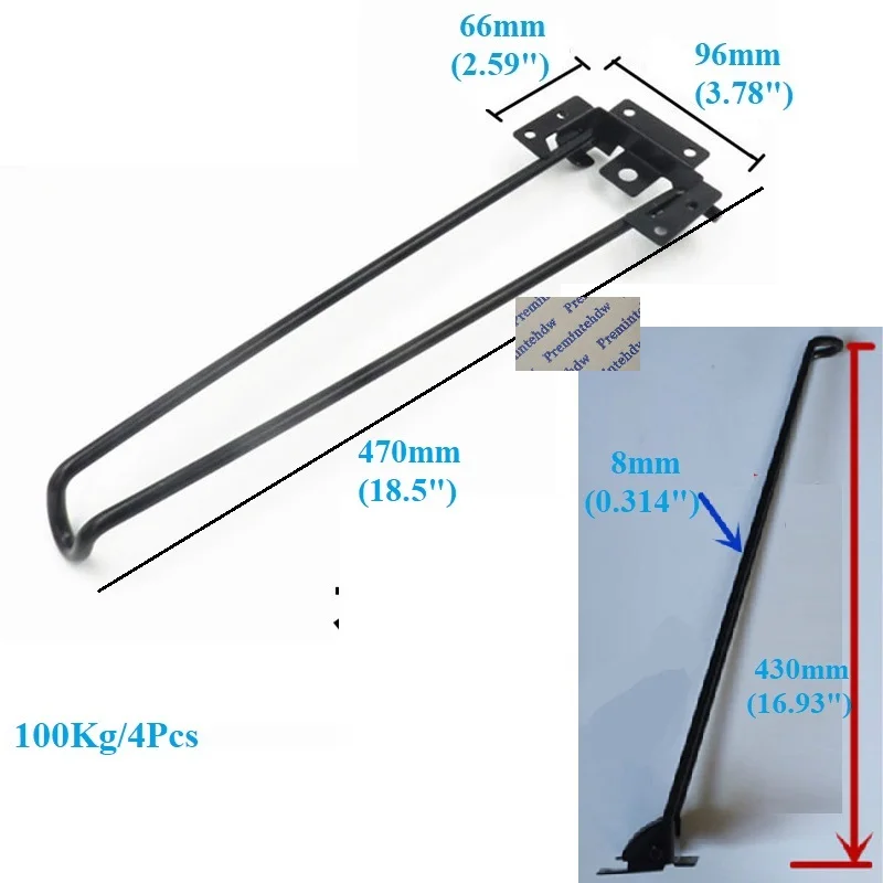 4pcs-8mm-steel-wire-43cm-17-folding-hairpin-leg-laptop-coffee-table-desk-matte-black