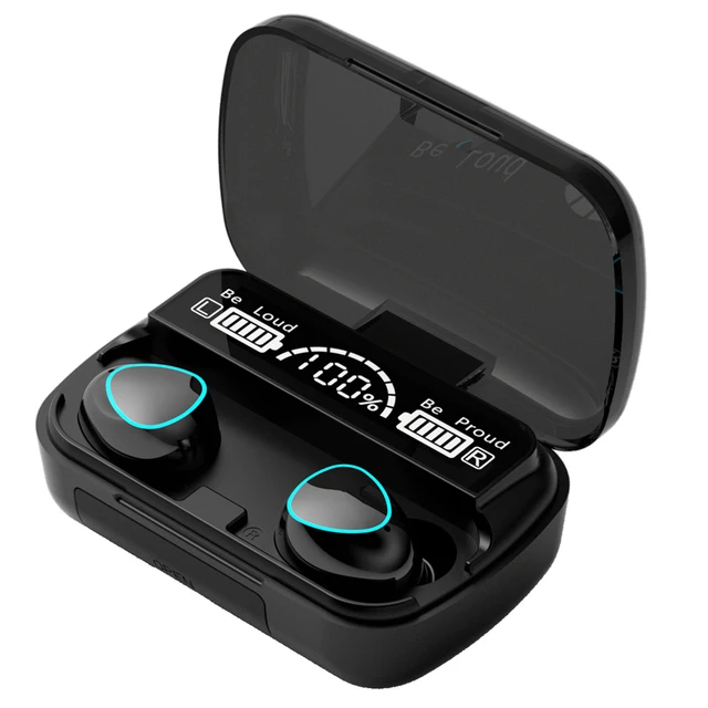 TWS Wireless Headphones Earphones 2000mAh Charging Box Bluetooth compatible Stereo Waterproof Earbuds Headsets With Microphone