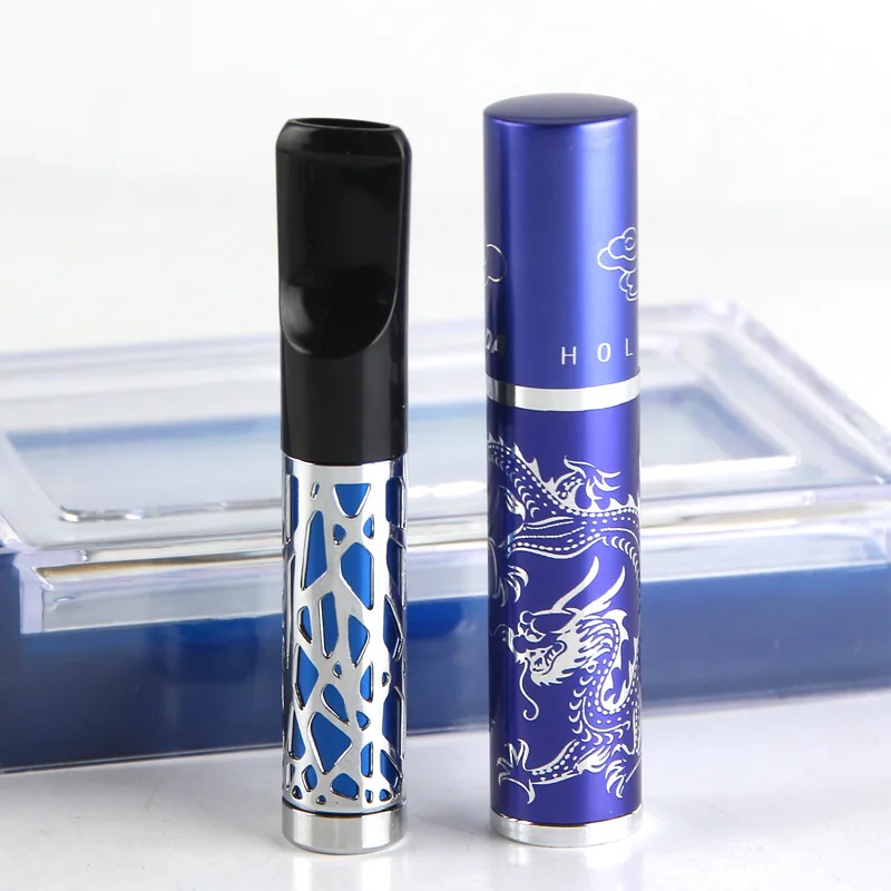 

Sanda Cloisonne Straight Pull Filter Cigarette Holder SD-268 Convenient Straight Pull