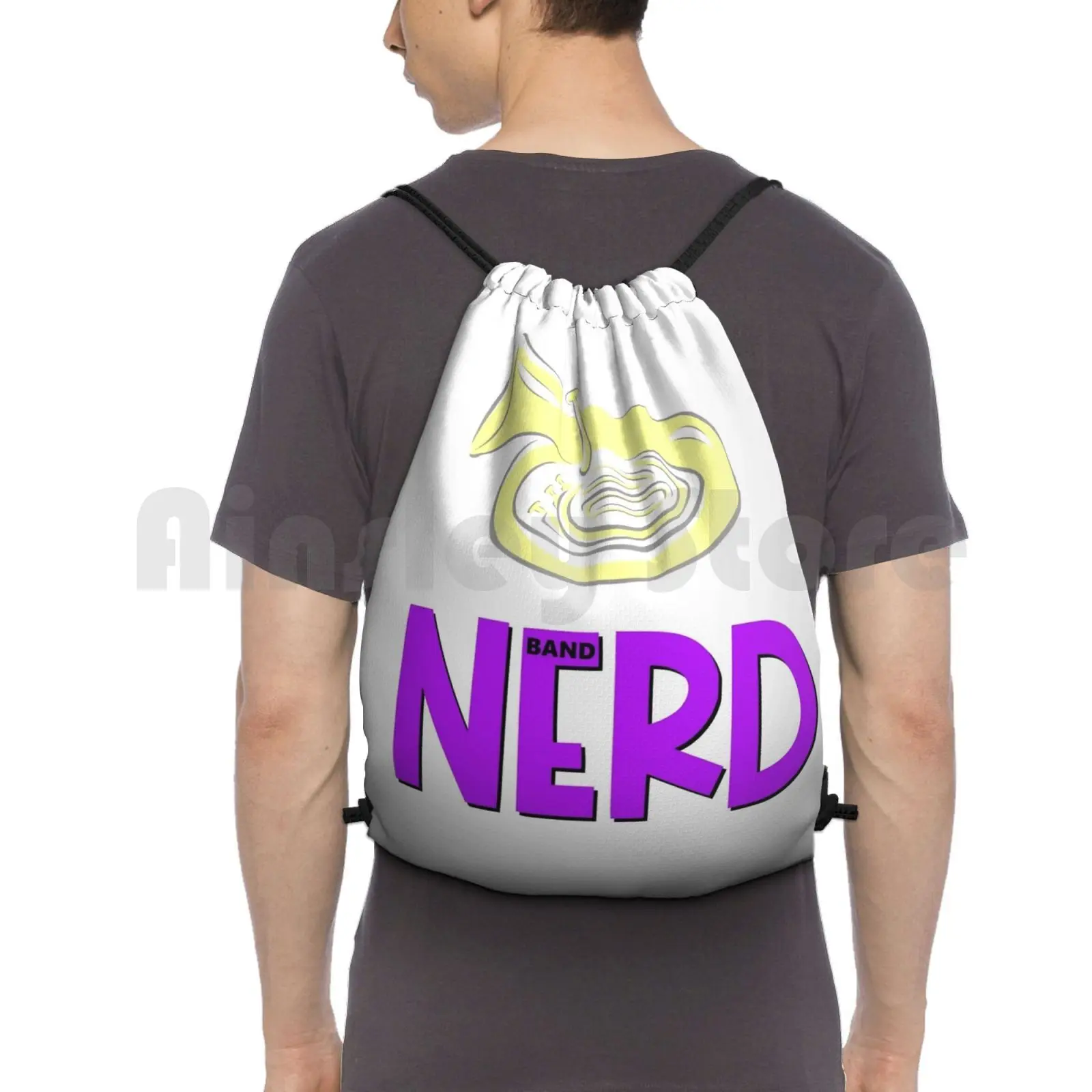 Band Nerd-Tuba Zaino Borsa Con Coulisse Equitazione Arrampicata Borsa Da Palestra Fascia Banda Nerd Marching Band Marching High School Band High