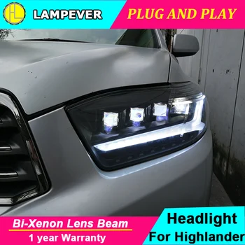 

Car Styling Head Lamp for Toyota Highlander Headlights 2009 2010 2011 Highlander Headlight LED DRL High Low Beam Moving Turning