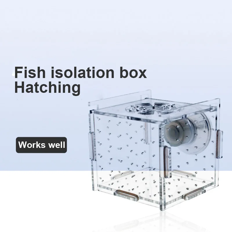 Fish Tank Transparent Aquarium Single Double Multi Grid Isolation Box Small Fry Incubator Breeding Box Aquatic Pet Supplies 1pcs fish aquarium,fish breeding box