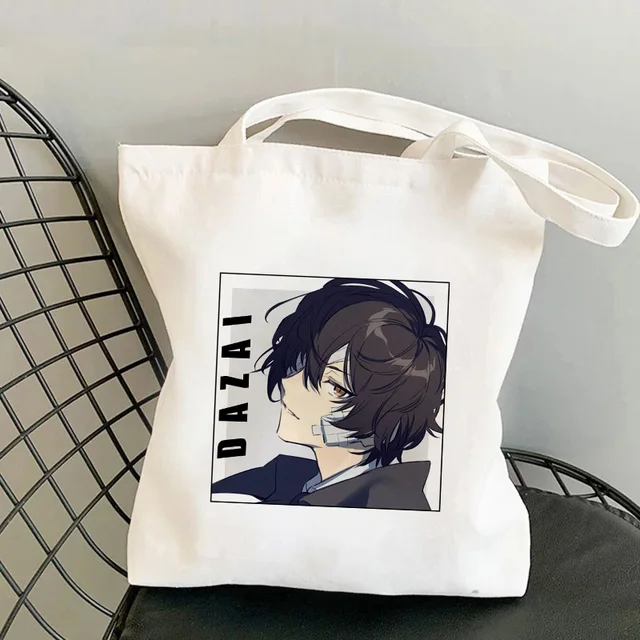 Japan Anime Bungou Stray Dogs Chuuya Nakahara Osamu Dazai Handbags Shoulder Bags Casual Shopping Girls Handbag Women Canvas Bag B129