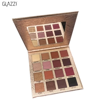 

GLAZZI New Lovely 16 Color Eyeshadow Palette Matte Gloss Pigment Powder Eyeshadow Earth Color Eye Shadow Disc