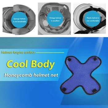 

4 Colors Motorcycle Vehicle Helmet Padding Hat Cap Inner 3D Air Mesh Microfiber Helmet Cooling Pad Motorcycle Safety Protection