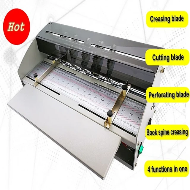 220V/110v Electric paper creasing machine 460mm Electric folding machine  paper creaser Scorer paper Cutter perforating machine