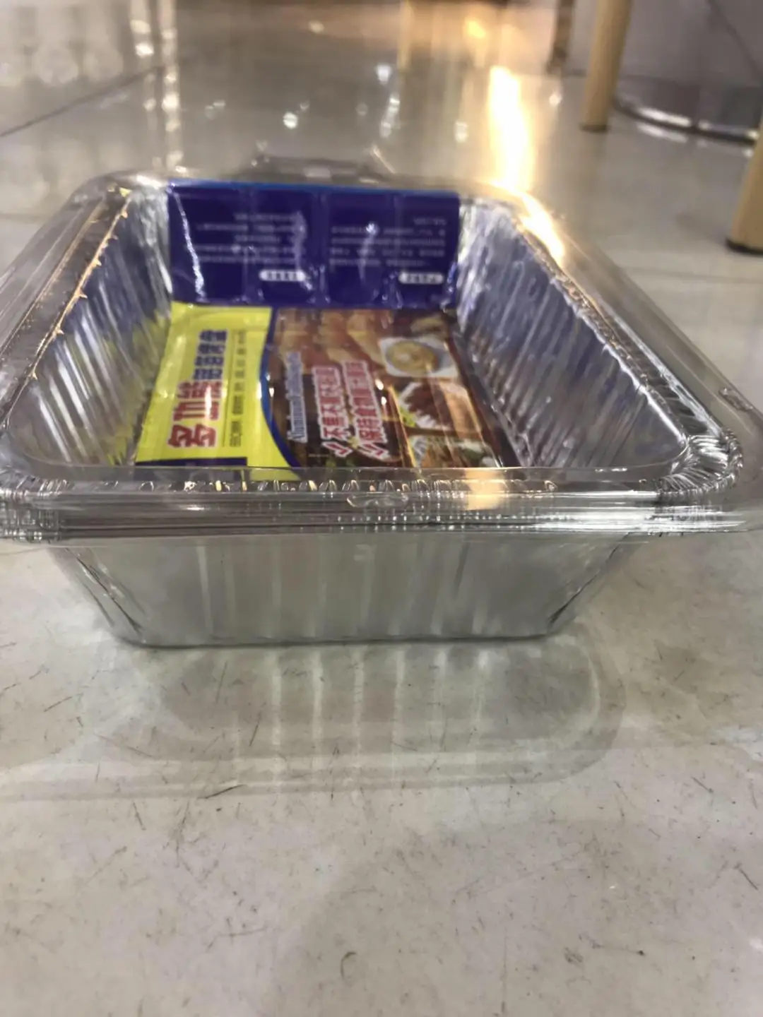 

Disposable aluminum tray square barbecue tray Small Rectangular Lunch Box Barbecue Packaged Food Package Kitchen Tools h2