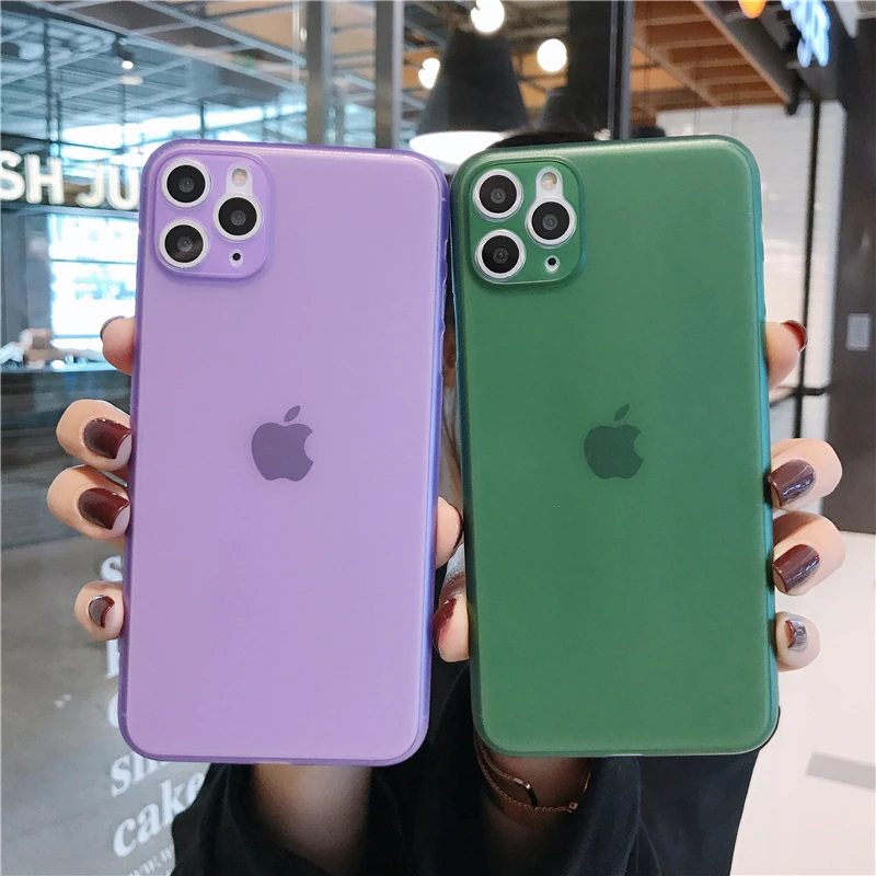 Высококачественный Ультратонкий чехол 0 3 мм для iphone 11 Pro MAX 6 6s 7 8 X XR XS чехлы Mattle из
