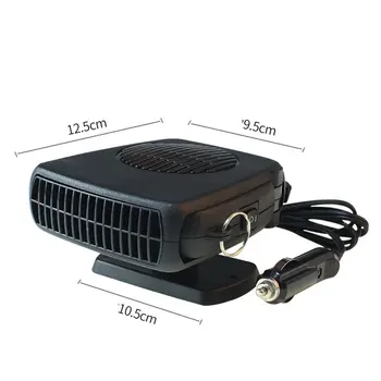 

Car Heater 12V Car Heating Fan Electric Cold Warming Fan Heated on Dashboard Defroster Demister Winter Summer Electric Heater