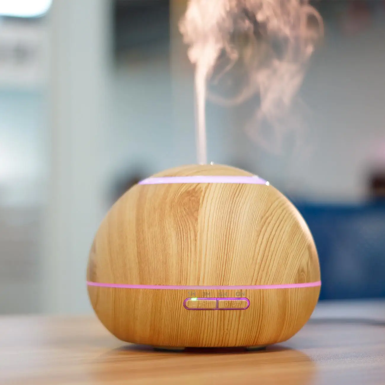 

300ML Electric Air Humidifier Aroma Essential Oil Diffuser Car Air Freshener Purifier Color Changing LED Night Light