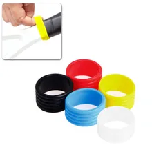 1pcs Tennis Racket Handle Silicone Ring Tennis Grip Elastic Protector Overgrip Fix Ring Absorbing Stretchy Rings