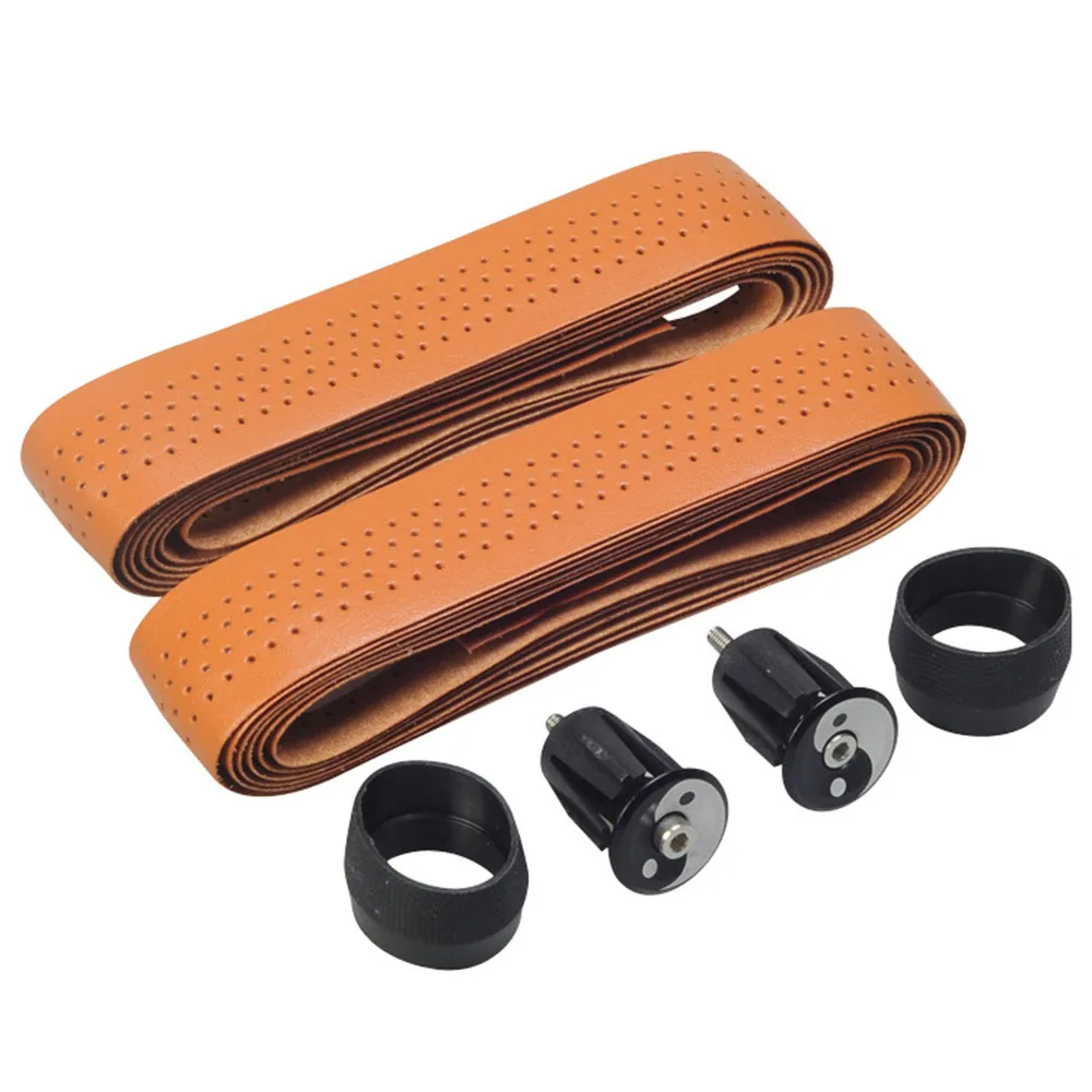 

1Bicycle Handlebar Grip Bar Tape Sweat Absorb Wear Resistant Microfiber Leather Road Bike Vintage Racket Belt