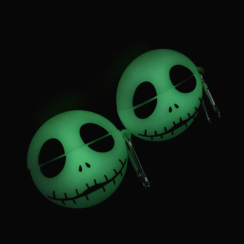 Роскошный светящийся чехол для гарнитуры Bluetooth для Apple Airpods Pro, силиконовые аксессуары для Хэллоуина, чехол для наушников