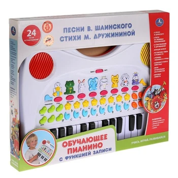 

Educational piano, poems by M. Druzhinina, names and voices of animals