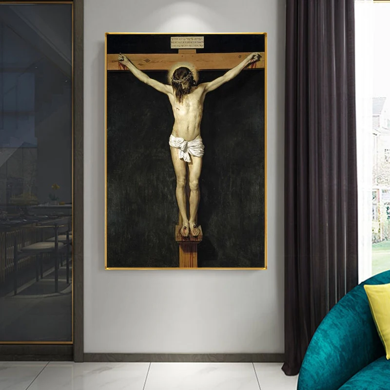 Famous Canvas Art Christ Crucified Paintings on The Wall Christian Prints Jesus Pictures for Living Room | Дом и сад